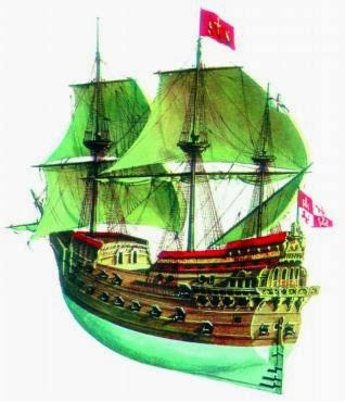 Флагманская карака LA REGAZONA из 6-й эскадрильи Леванта, с 1588 г. См.: Felicissima Armada.